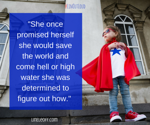 She promised herself she would learn to fly and come hell or high water she was determined to figure it out.